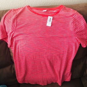 Red striped small shirt